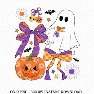 Coquette Bow Realtor Halloween PNG, Spooky Real Estate Agent Sublimation, Cute Ghost Bow Clipart, Halloween Real Estate Shirt PNG File