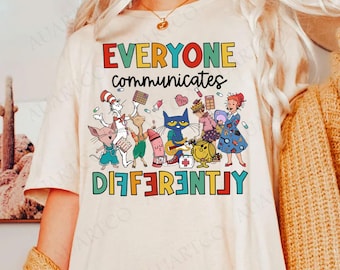 Everyone Communicates Differently Png, Children's Book Png, Autism Awareness Png, Autism Teacher Png, Autism Png, Special Education Png