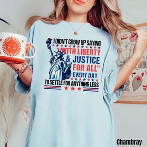 Liberty and Justice For All Shirts Human Rights Png, 4th of July Equality Png, Resist Pledge Of Allegiance Png, Political Png, Democrat Png