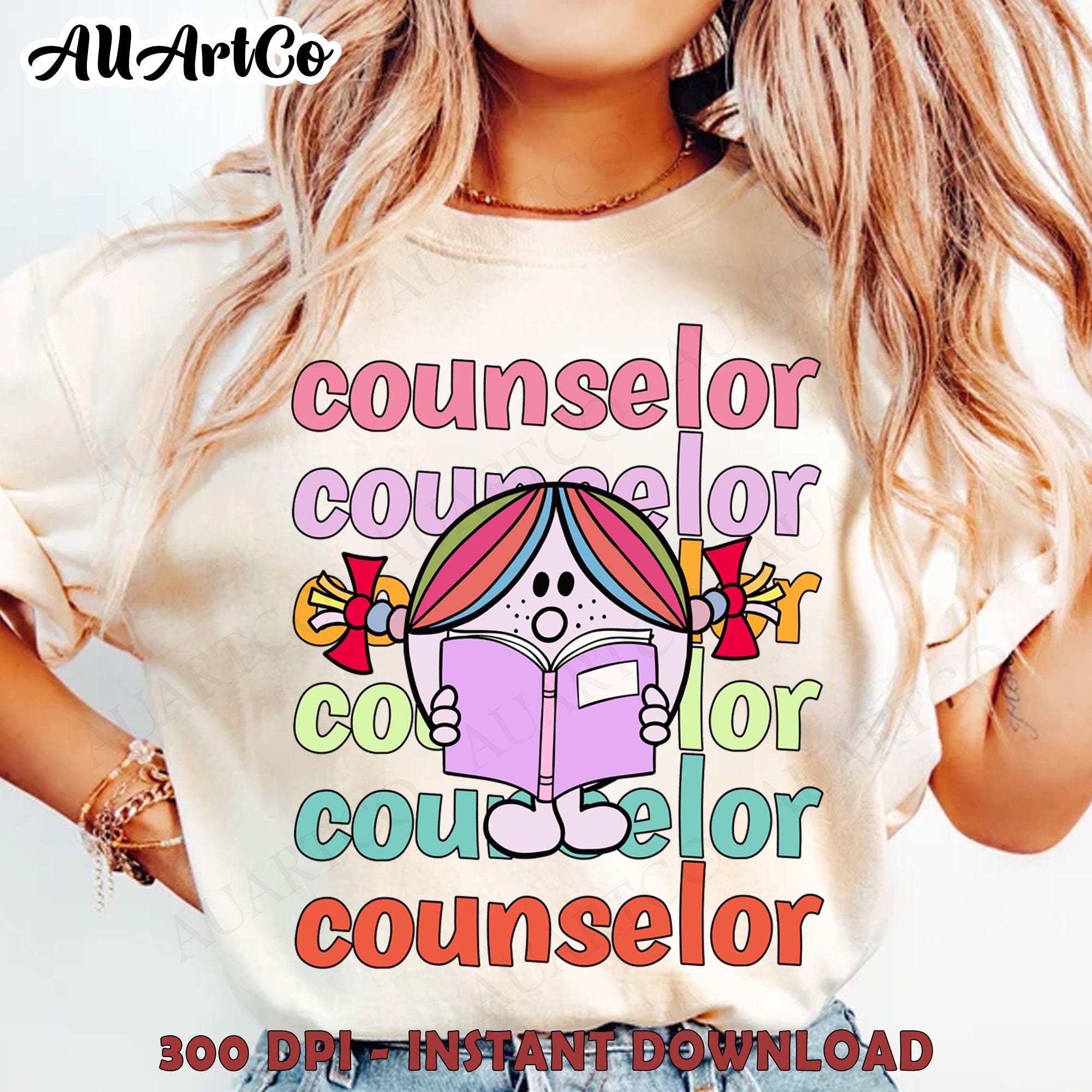 Counselor Png, School Counselor Sublimation Designs, Retro Groovy School Psychologist Png, Guidance Counselor, Digital File