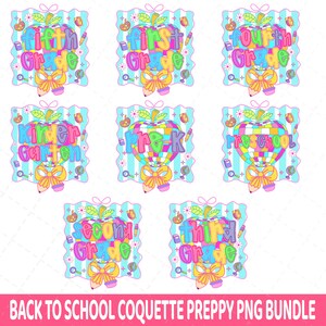 Preppy Back to School Bundle PNG, Coquette Teacher First Day of School Shirt Design, Girly Checkered Sublimation, Pre-k 1st/2nd/3rd Grade