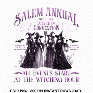 Girls Trip Salem png, Retro Halloween png, Halloween Witch png, Salem Massachusetts png, Salem Witch png, Witch png