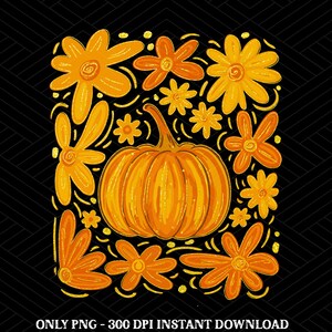 Glitter Boho Fall Floral Pumpkin, Autumn Pumpkin Floral, Glitter Fall Png, Fall Flower Pumpkin, Fall Leaf Png, Glitter Pumpkin Shirt Design