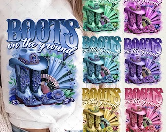 7+ Boots On The Ground PNG Bundle, Boot Cowboy Western Digital PNG, Cowgirl Boots PNG Sublimation, Western Cowgirl Design, Digital File