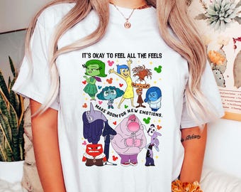 Inside Out Its Okay To Feel All The Feels Png, Friends Cartoon Emotions Png, Mental Health Matter Png, Cartoon Png, Cartoon Characters Png