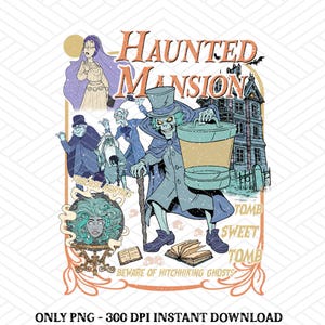 Retro Haunted Mansion Halloween Cartoon Png, Halloween Png, Spooky Season Png, Retro Halloween Cartoon Png, Halloween Movie Png, Horror Png