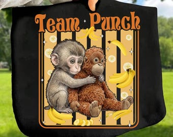 Baby Monkey Punch Stamp Png, Dear Punch Png, Punch Monkey Png, Bébé singe viral Meme Png, peluche émotionnelle Illustration téléchargement numérique