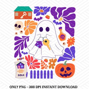 Halloween Ghost Real Estate Png, Spooky Realtor Png, Realtor Halloween Png, Gift for Realtor, Real Estate Agent Gift, Real Estate Broker