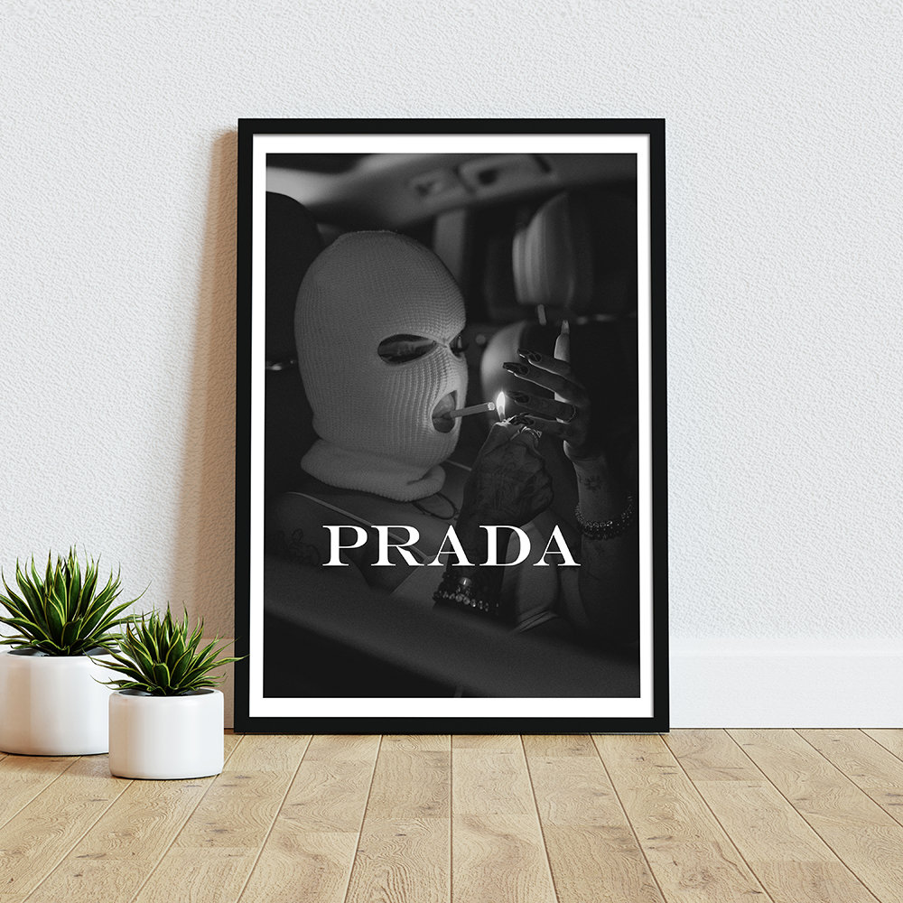 Prada Marfa ❤️ tableau illustration du visage impression sur