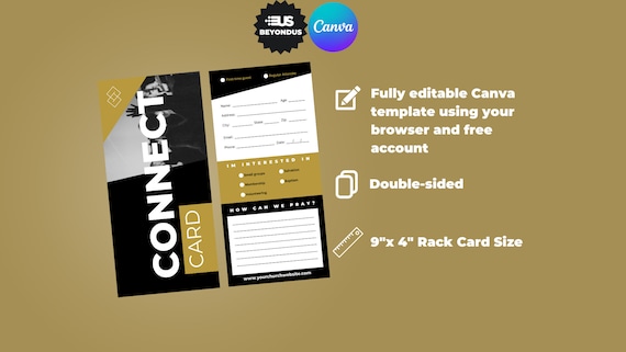 Church Connection Canva Modern Editable Church Welcome