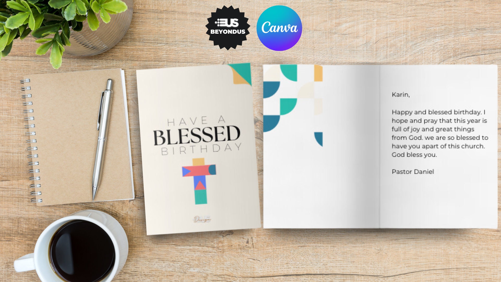 Birthday Card | Church Birthday Card | Pastoral Card | Colorful Card ...
