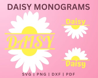 Daisy SVG, Daisy Flower SVG, Paper Flower svg,  Flower Cricut svg, Floral svg, Svg Flowers, Daisy Wildflower svg, Floral Monogram