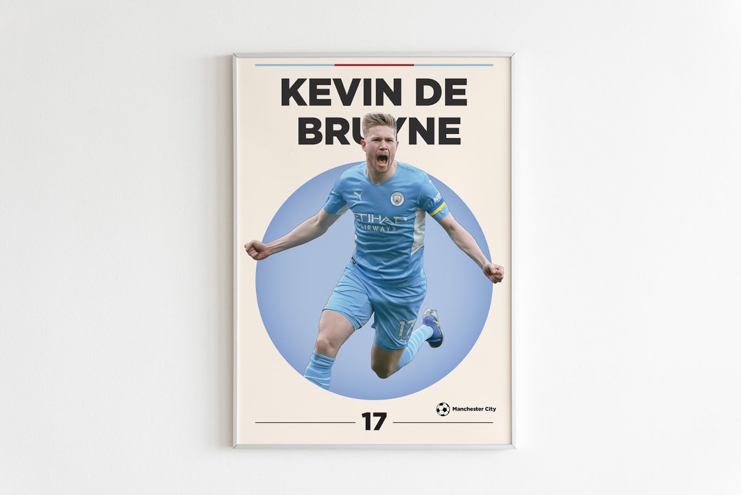 Affiche Football KEVIN DE BRUYNE – Naples & Belgique & Manchester City – Coupure Magazine 2025