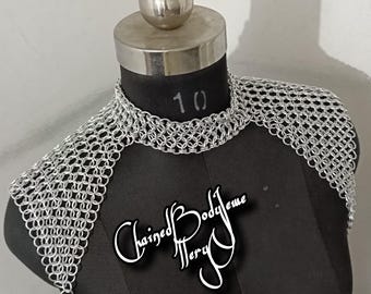 Chainmail Aluminium Shoulder Jewellery For Women Adult Size Neck Accessories
