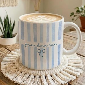 Personalized Grandma Mothers Day Mug Gift, Custom Name Mug for Mom Gift, New Grandparents Gifts