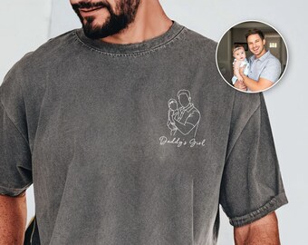 Custom Photo Portrait Shirt for Dad, Father's Day Gift