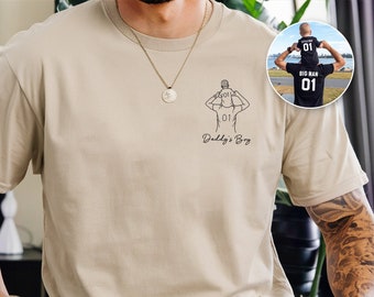 Custom Photo Portrait Shirt for Dad, Personalized Gift