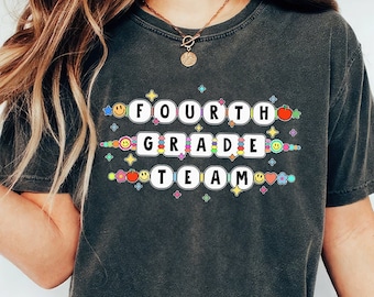 Customizable Fourth Grade Team Comfort Colors Shirt