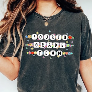 Customizable Fourth Grade Team Comfort Colors Shirt