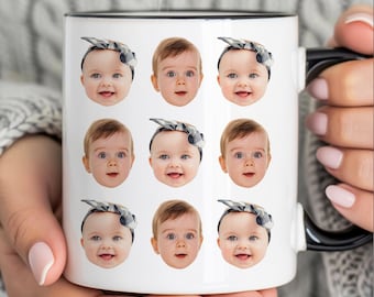 Mug photo personnalisé pour bébé, tasse papa, mugs fête des pères pour papa, cadeau grands-parents pour enfants