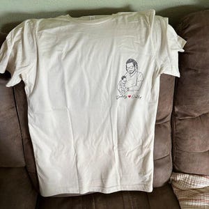 Custom Dad Shirt: Dads Portrait From Photo Shirts, Dads Birthday Gifts, First Time Dad Gift, Fathers Day Shirt Gift for Dads image 8