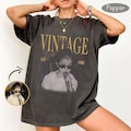 Custom Photo Birthday Shirt, Personalized 40th Birthday Gift, Vintage Est 1986 Picture Tee