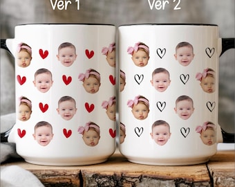 Personalized Baby Face Mug, Mother's Day Gifts, Father's Day Mugs Gift for Husband