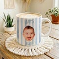 Dad Mug, Father's Day Mug Gift for Dad, Personalized Baby Face Mug, New Parents Gifts, Grandparent Present