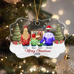 Personalized Family Christmas Ornament 2025, Xmas Family Keepsake Ornament, Custom Ornament Family, Custom Family Ornament