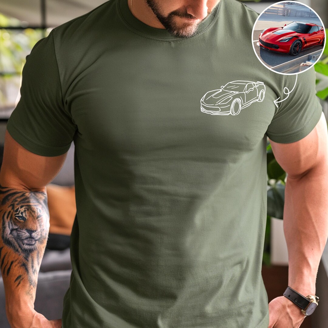 Custom Personalized Car T-Shirt with YOUR Uploaded Photo - ADD Year and Make of Car!