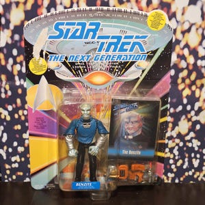Figura coleccionable Benzite 605790 de Playmates Toys, nueva en caja original (BNIB NRFB), de la serie de juguetes de Star Trek: La Nueva Generación (Star Trek TNG), de 1993.