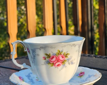 Royal Albert Made in England Tranquility Teacup Duo tasses à thé avec soucoupe