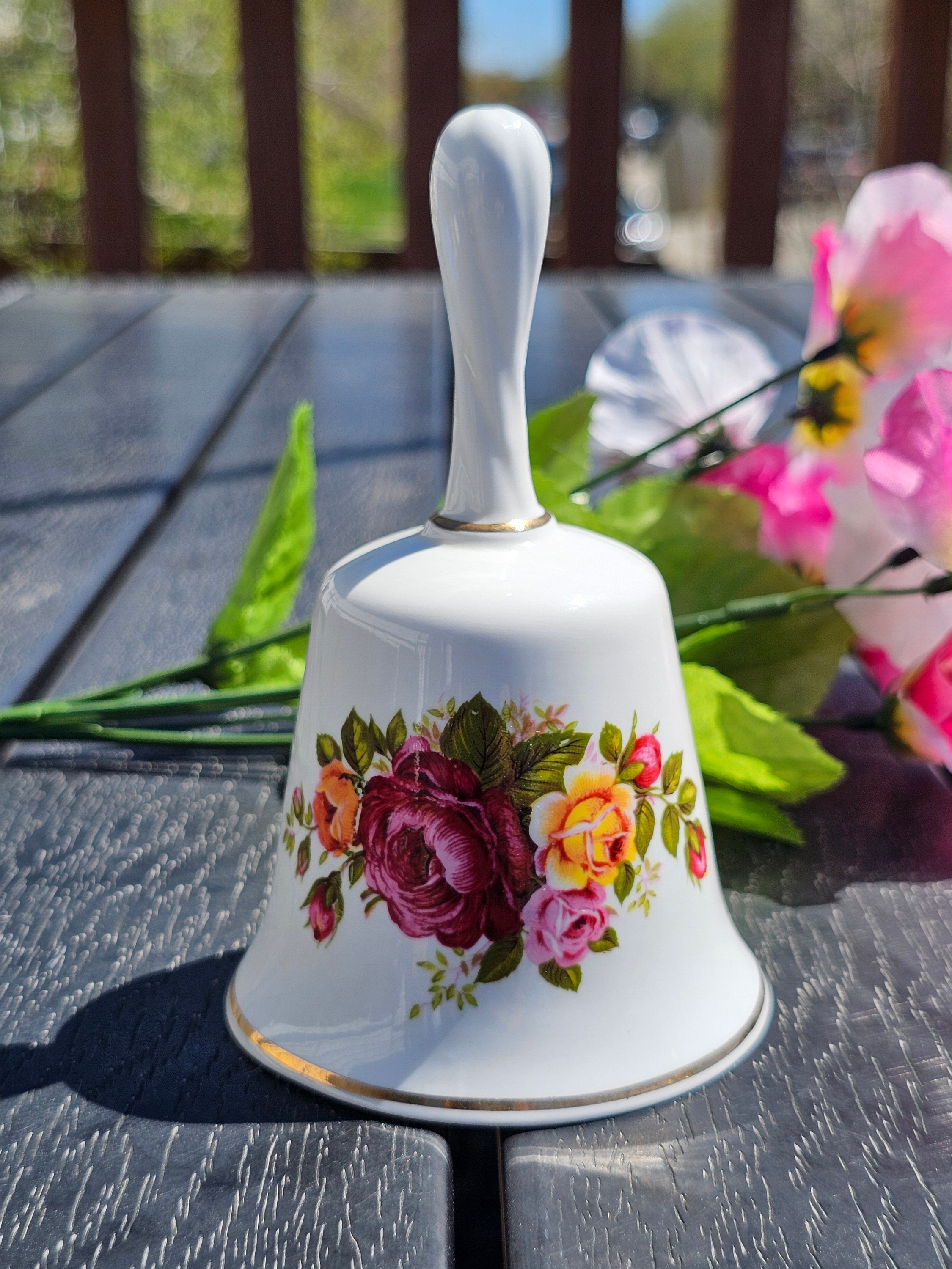 Bone china rose bell - Etsy 日本 Bone china rose bell - Etsy 日本