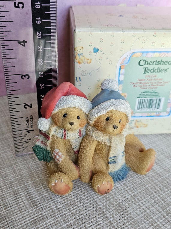 Vintage Double Cherished Teddies 1996 Limited Ed. Figure 