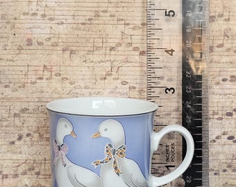 Winterling Bavaria Vintage 1980's Discontinued Country Geese with Bow ties or Ribbon Geese Mini Mug