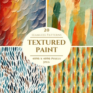 Papel digital texturizado para pintura de parede - 20 padrões perfeitos para artesanato e uso comercial - álbum de recortes - impressão sob demanda - jpeg de alta qualidade