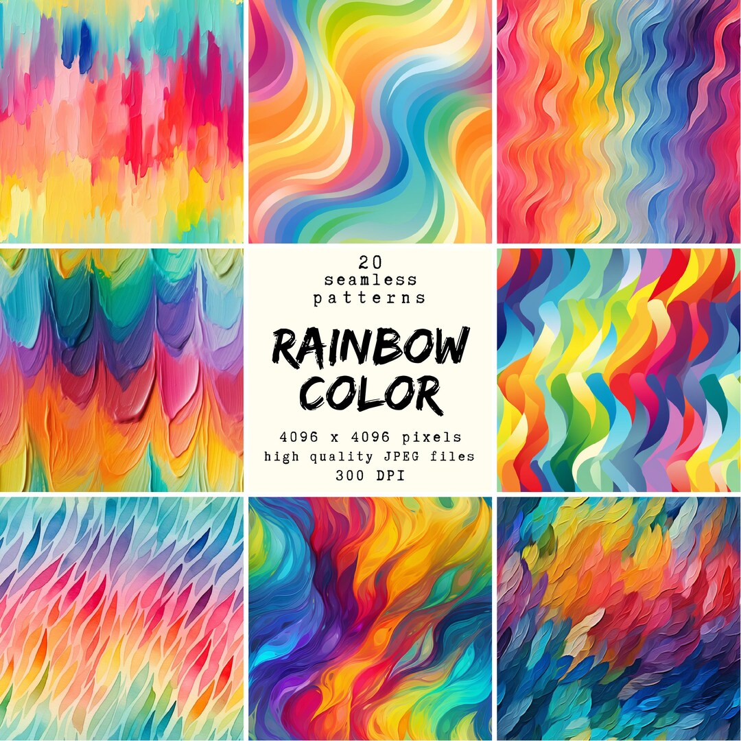 Rainbow Pattern Digital Paper 20 Seamless Patterns For Crafts And rainbow-pattern-digital-paper-20-seamless-patterns-for-crafts-and