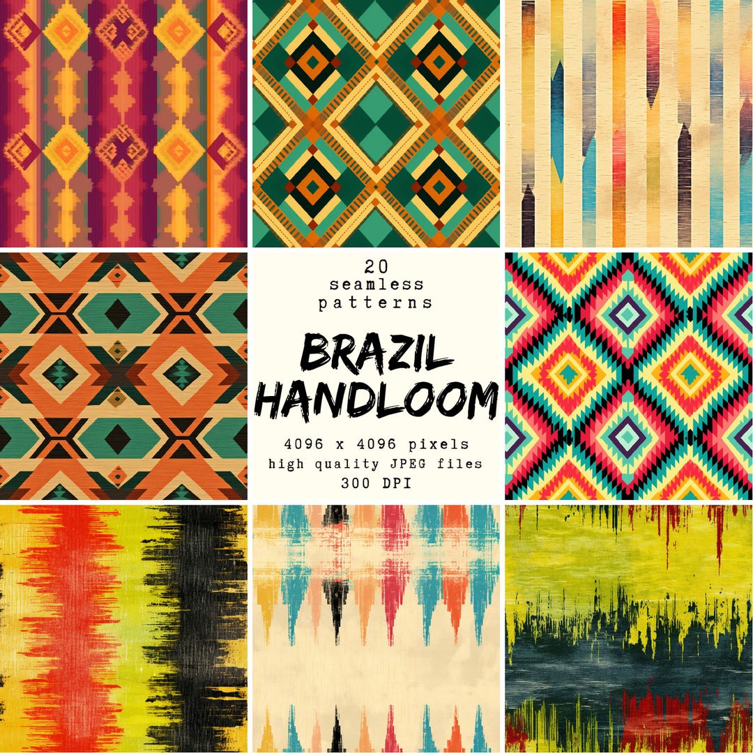 Brazil Handloom Pattern 20 Seamless Digital Papers print Ready Etsy Brazil Handloom Pattern 20 Seamless Digital Papers print Ready Etsy