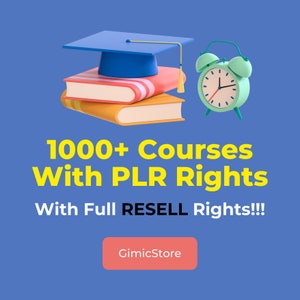 1000+ PLR Video Courses | With Resell Rights | PLR Bundle Commercial Use |