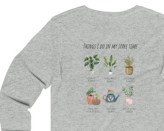 Unisex Jersey Long Sleeve Tee for Plant Lover