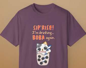 Unisex Comfort Color T-shirt with Boba Surprise
