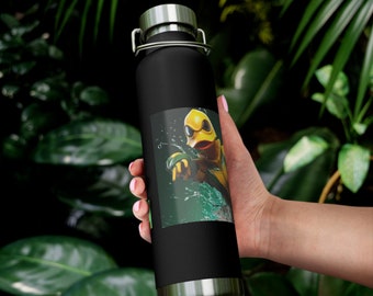 Copper Vacuum Insulated Bottle with Super Duck design, 22oz