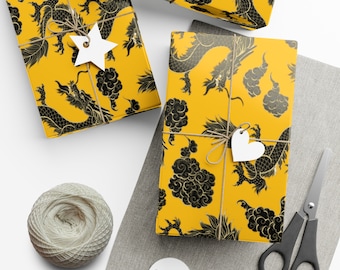 Royal Dragons Gift Wrap Papers