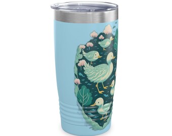 Ringneck Tumbler, 20oz with Spring Ducks print
