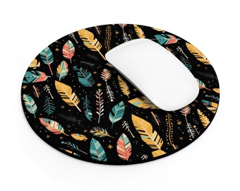 Colorful Feathers Mouse Pad