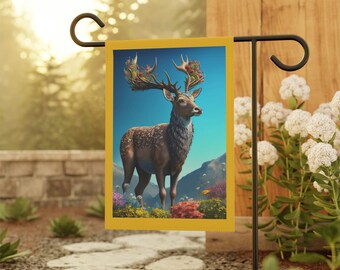 Garden & House Banner with Stag Deer Design