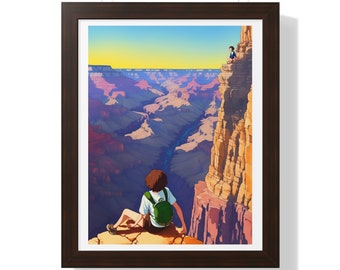 Framed Vertical Poster of Grand Canyon