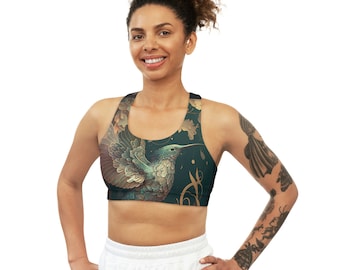Seamless Sports Bra (Hummingbird)