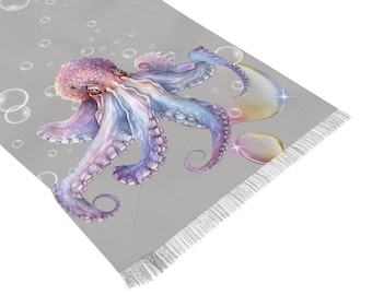 Octopus Scarf (grey base)
