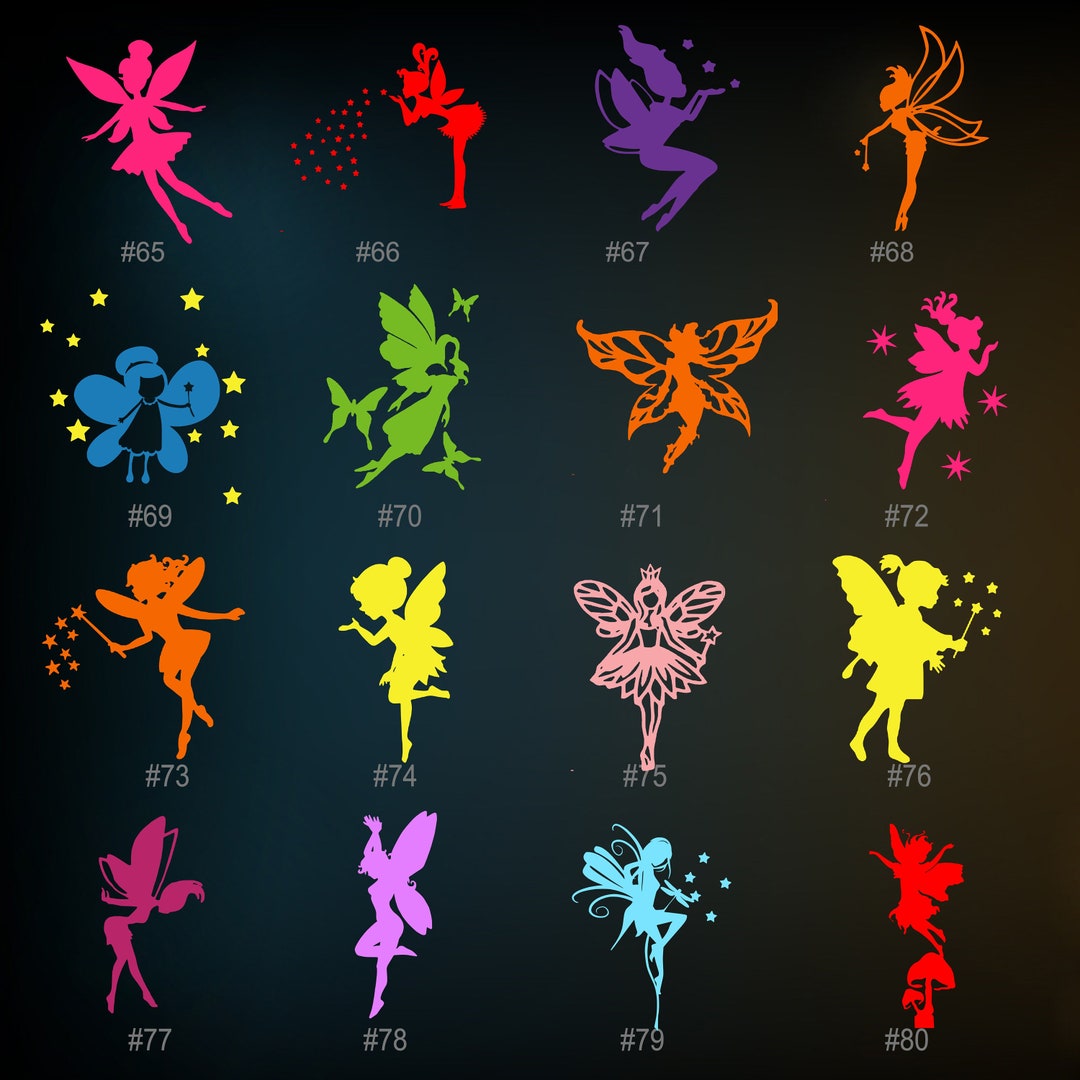 FAIRY 65-80 | Vinyl Decal | Mystical Vinyl Decals | Locker Sticker ...